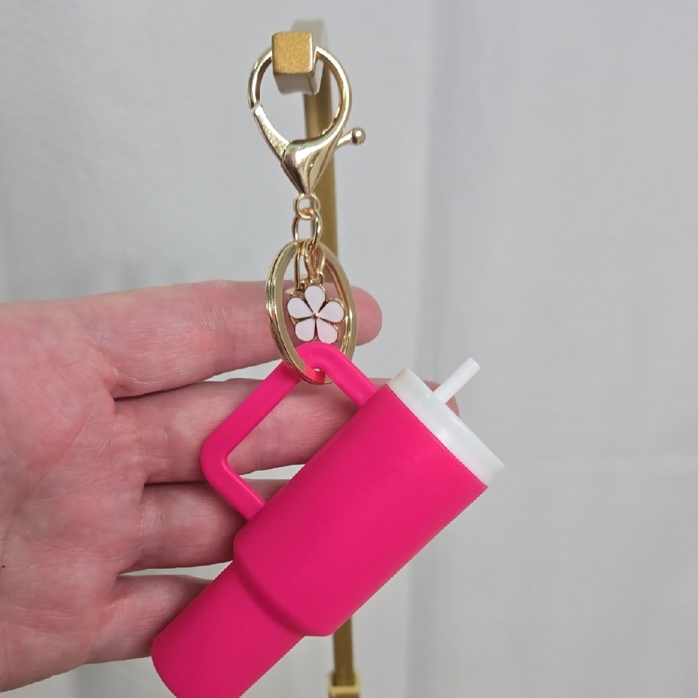 Pink Keychain/ Bag Charm - Picture 2 of 2